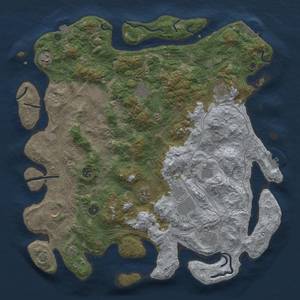 Thumbnail Rust Map: Procedural Map, Size: 4500, Seed: 1143932346, 19 Monuments