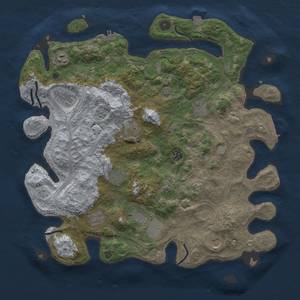 Thumbnail Rust Map: Procedural Map, Size: 4250, Seed: 1796296160, 19 Monuments