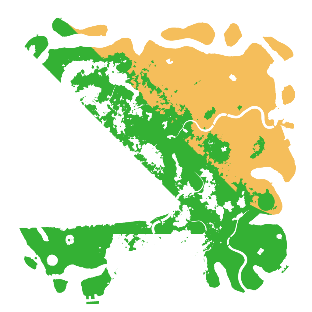 Biome Rust Map: Procedural Map, Size: 5000, Seed: 63167