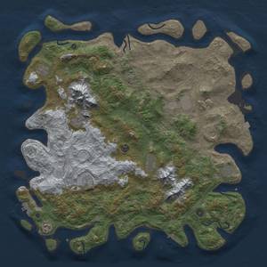 Thumbnail Rust Map: Procedural Map, Size: 5000, Seed: 63167, 19 Monuments