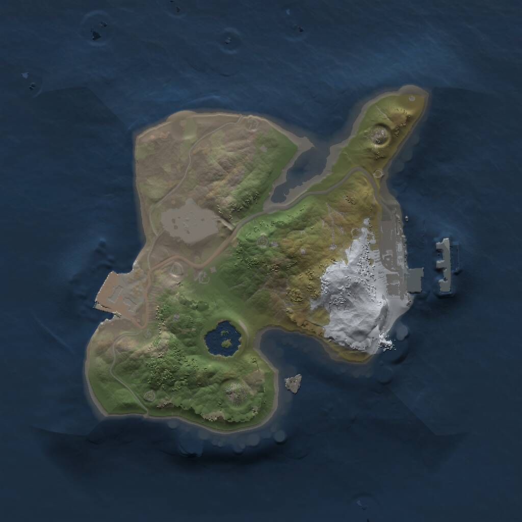 Rust Map: Procedural Map, Size: 1500, Seed: 1183279352, 2 Monuments