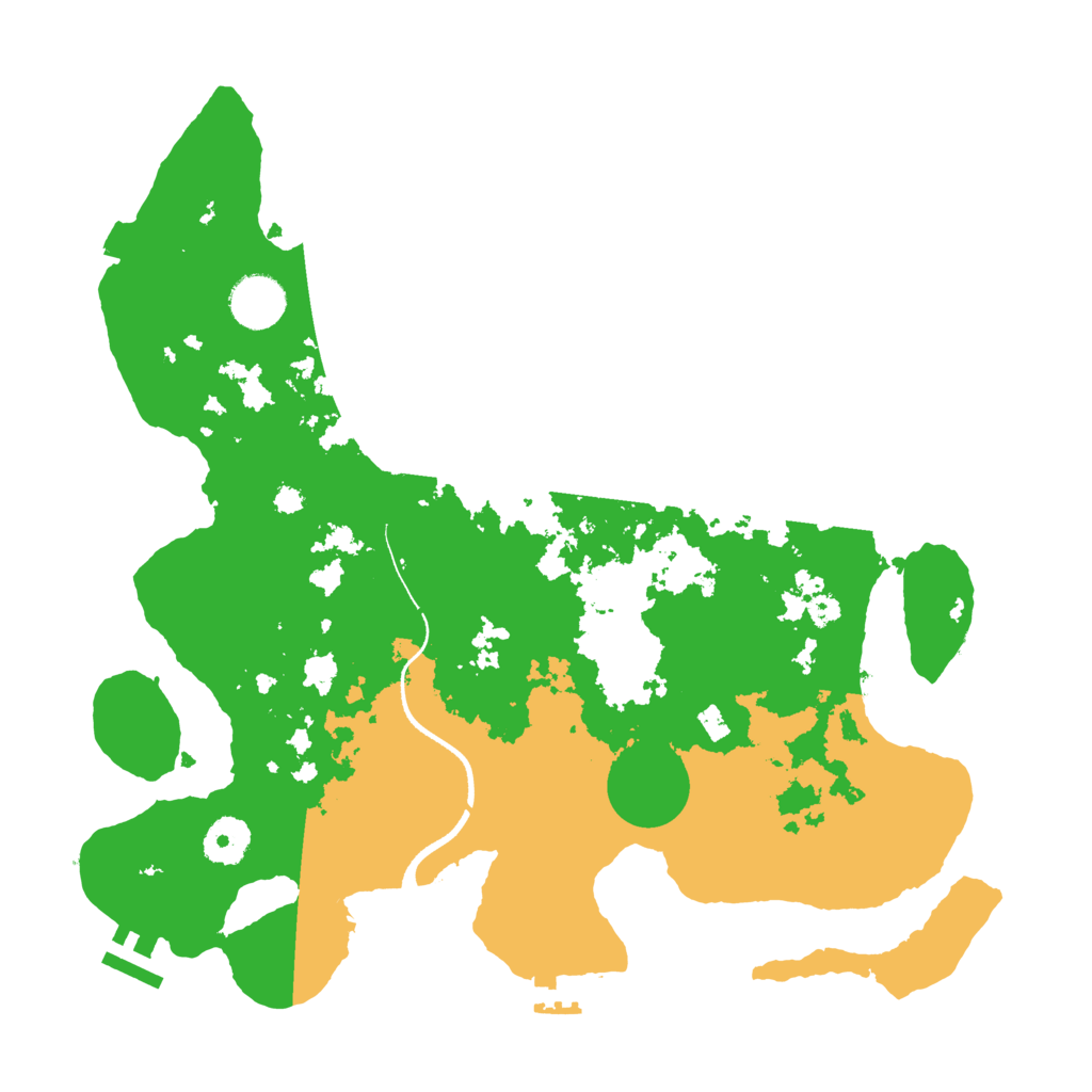 Biome Rust Map: Procedural Map, Size: 3500, Seed: 111958170