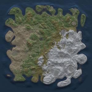 Thumbnail Rust Map: Procedural Map, Size: 4500, Seed: 407845754, 19 Monuments