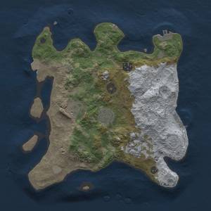 Thumbnail Rust Map: Procedural Map, Size: 3000, Seed: 101368342, 12 Monuments