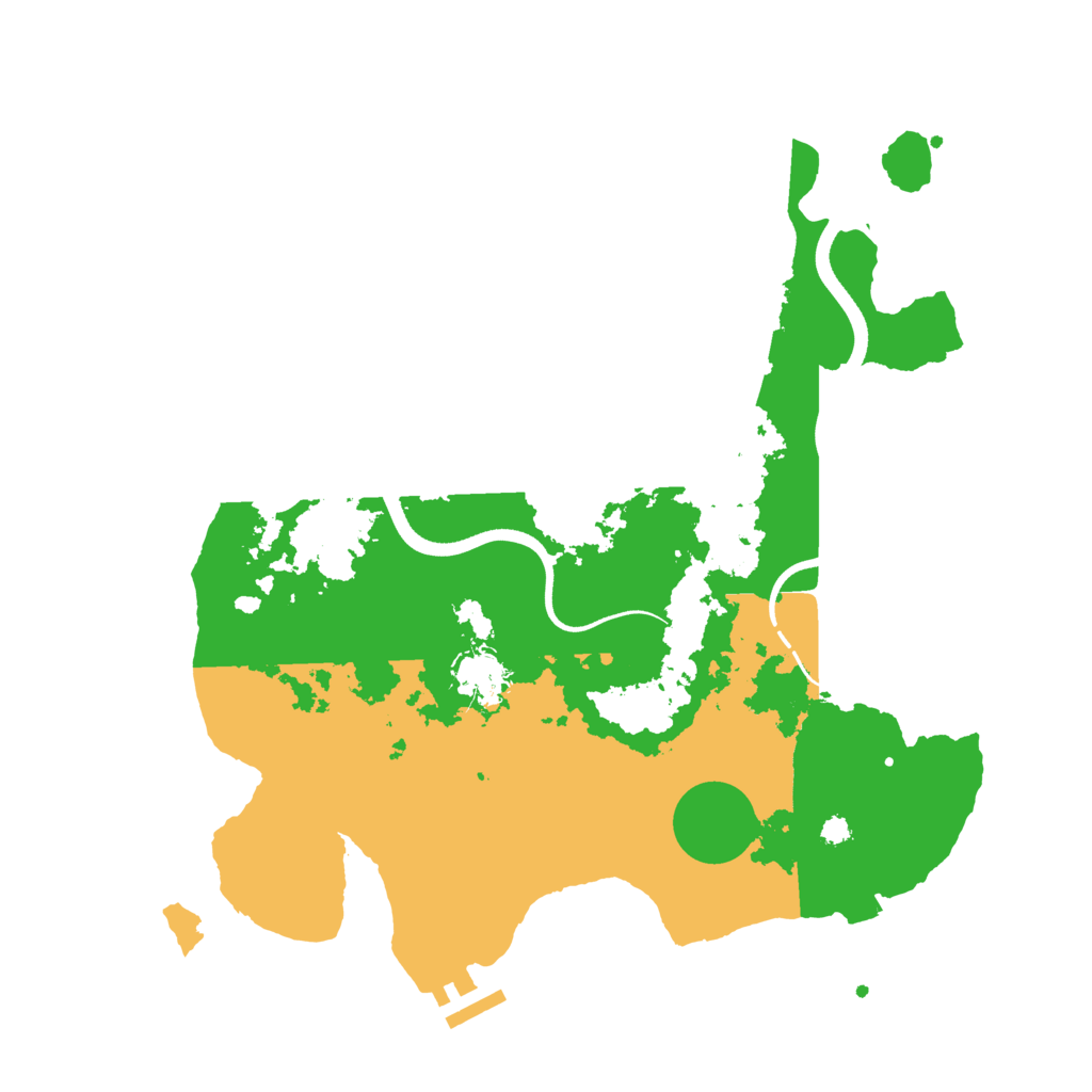 Biome Rust Map: Procedural Map, Size: 3500, Seed: 957001047