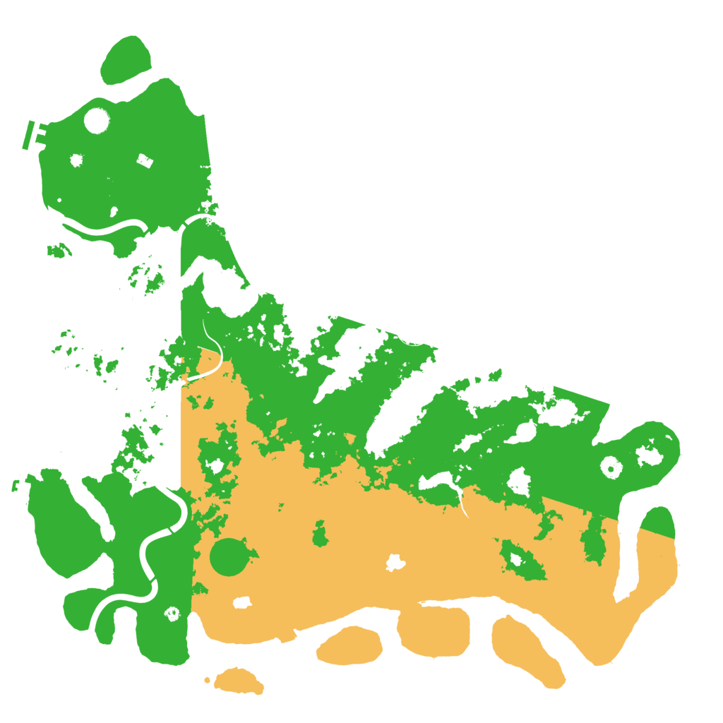 Biome Rust Map: Procedural Map, Size: 5000, Seed: 998177811