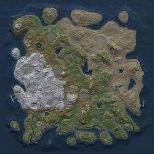 Thumbnail Rust Map: Procedural Map, Size: 4250, Seed: 17395950, 16 Monuments