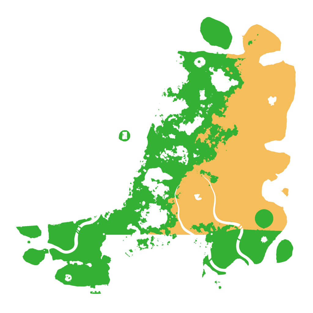 Biome Rust Map: Procedural Map, Size: 4500, Seed: 2142179949