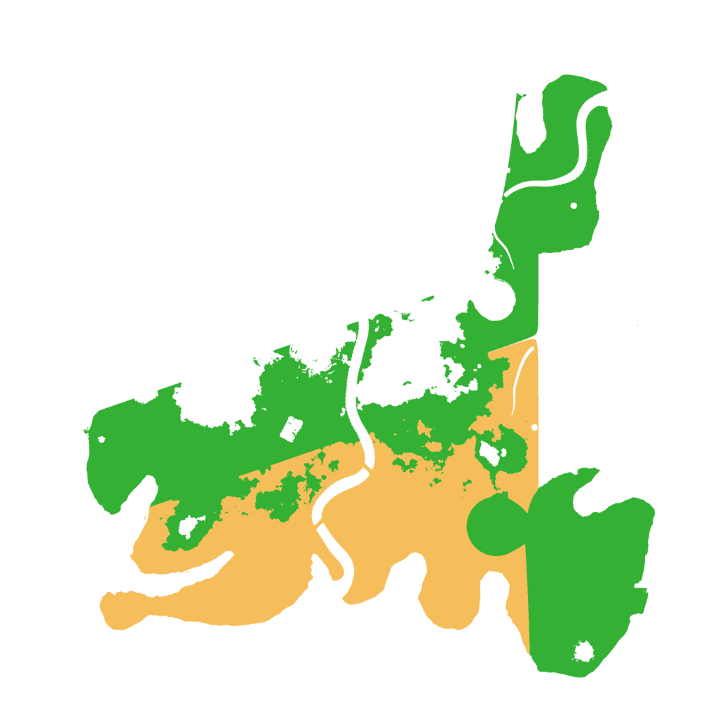 Biome Rust Map: Procedural Map, Size: 3200, Seed: 93841280