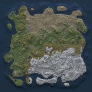 Thumbnail Rust Map: Procedural Map, Size: 4500, Seed: 1831978000, 19 Monuments