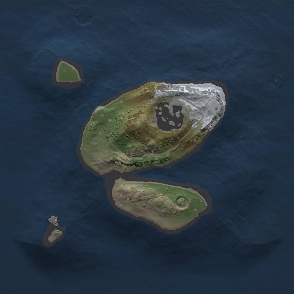 Rust Map: Procedural Map, Size: 1486, Seed: 1539240671, 4 Monuments