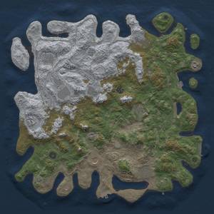 Thumbnail Rust Map: Procedural Map, Size: 4500, Seed: 122416616, 19 Monuments