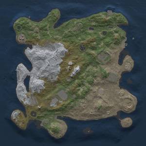 Thumbnail Rust Map: Procedural Map, Size: 3700, Seed: 287201270, 18 Monuments