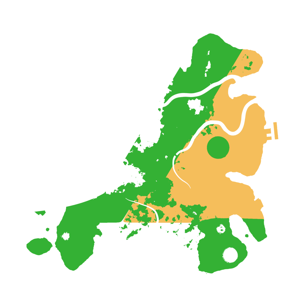Biome Rust Map: Procedural Map, Size: 3500, Seed: 1333168779
