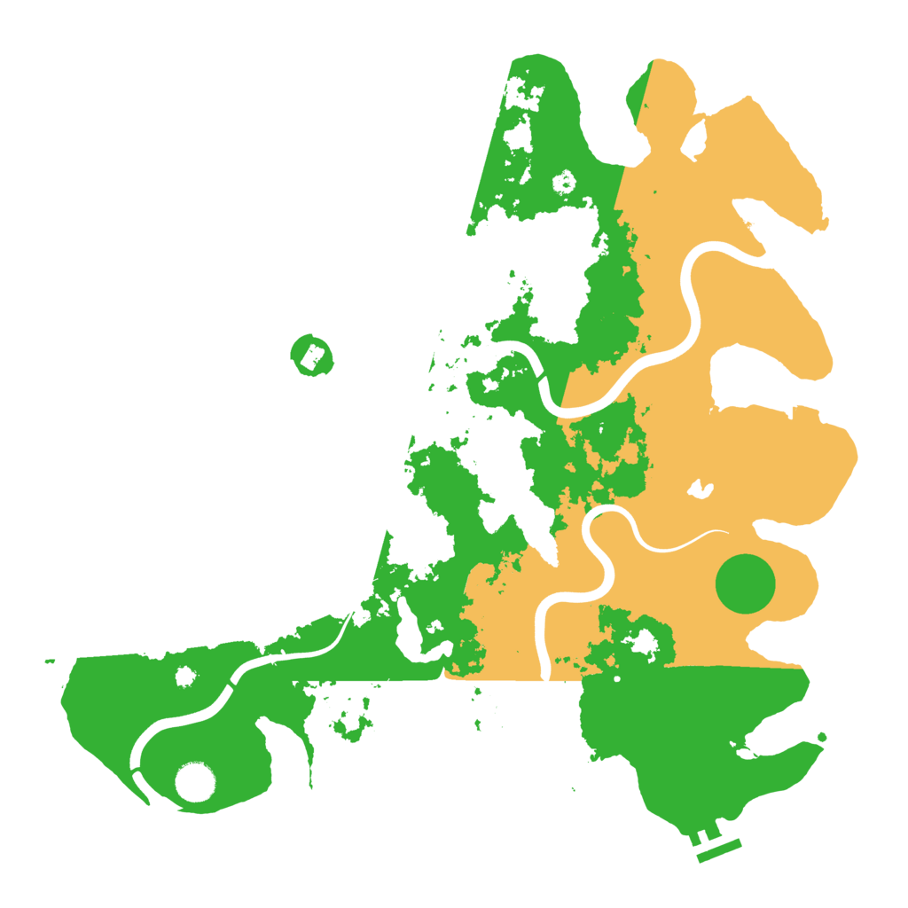 Biome Rust Map: Procedural Map, Size: 4000, Seed: 142063032