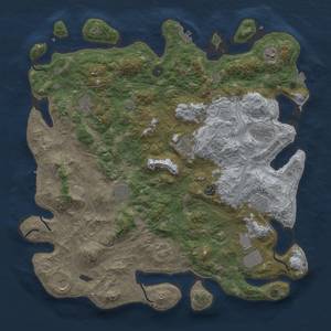 Thumbnail Rust Map: Procedural Map, Size: 4500, Seed: 912309352, 19 Monuments