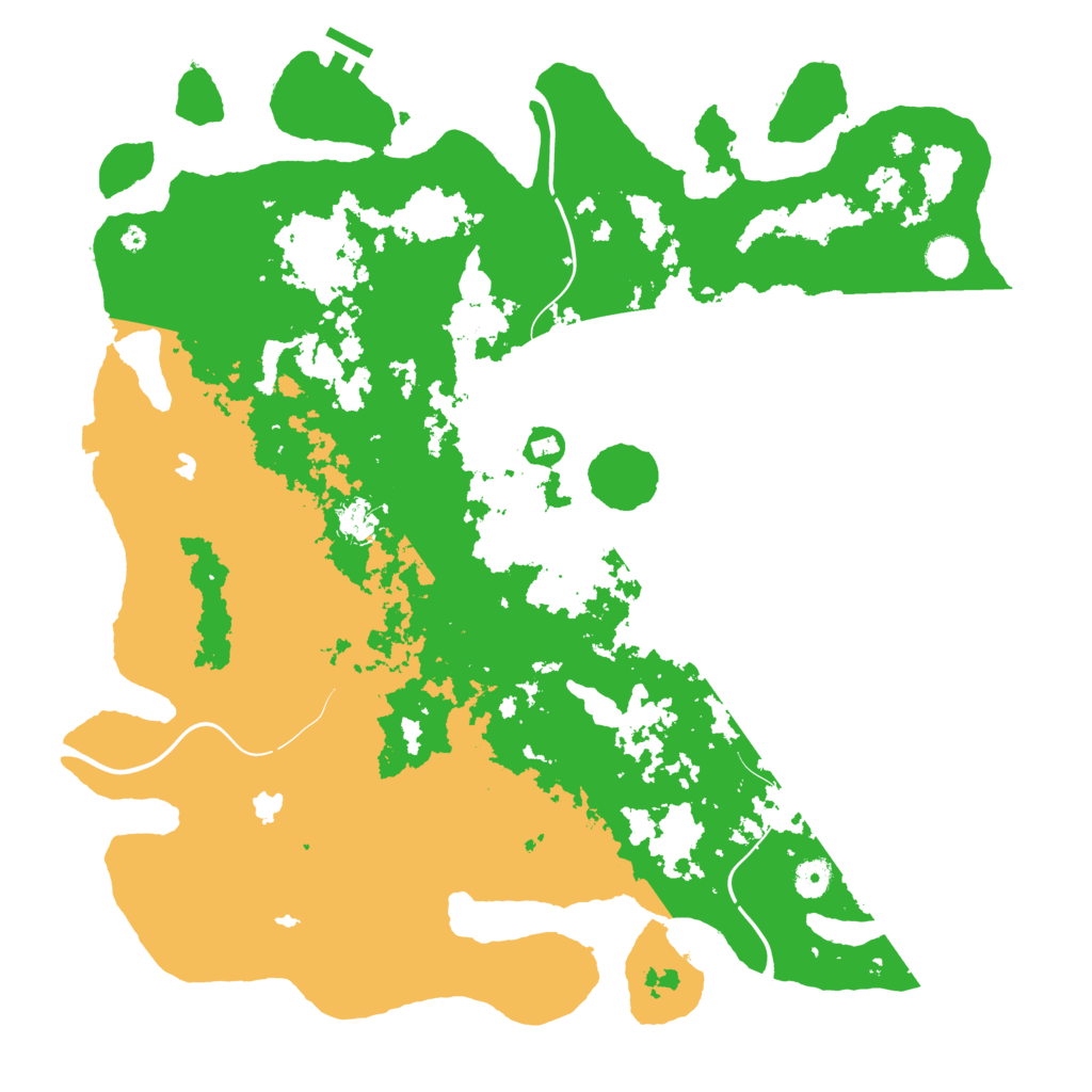 Biome Rust Map: Procedural Map, Size: 4500, Seed: 912309352