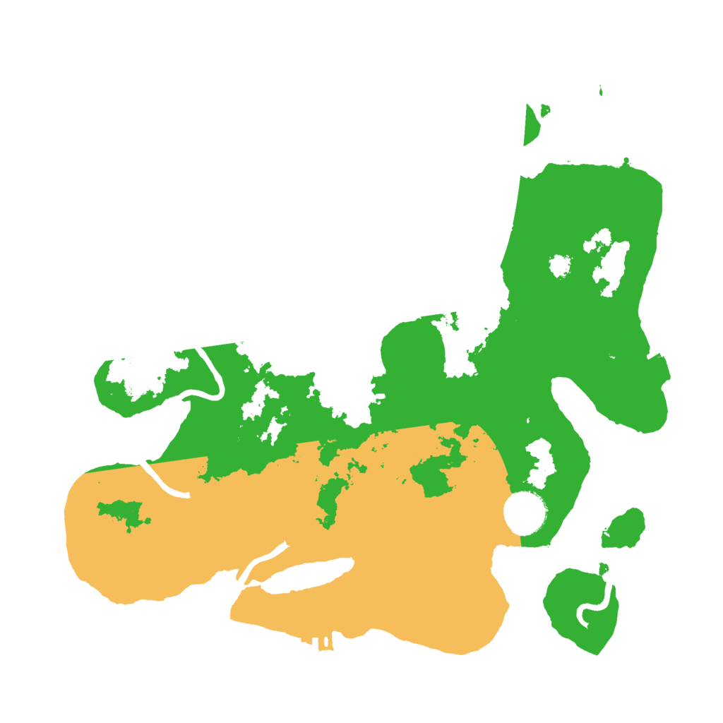Biome Rust Map: Procedural Map, Size: 3000, Seed: 1481406202