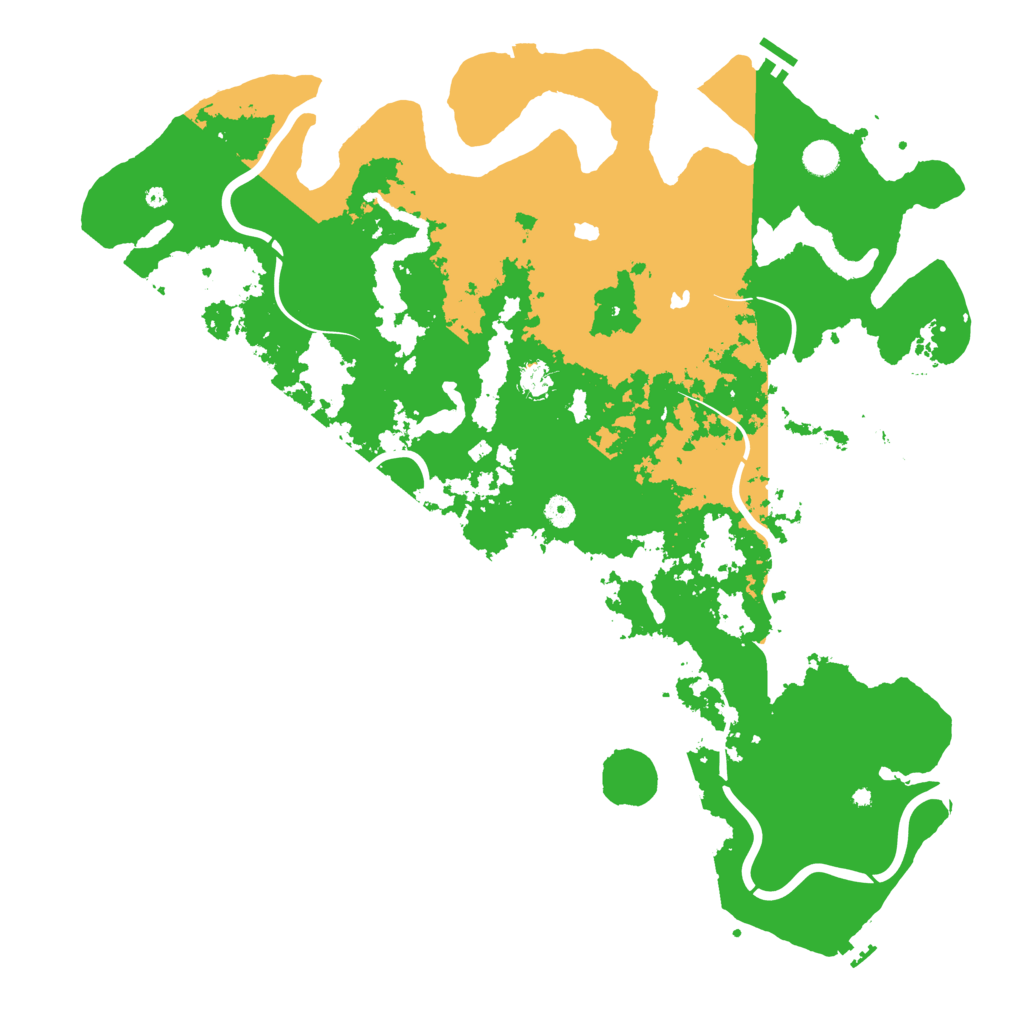 Biome Rust Map: Procedural Map, Size: 5000, Seed: 1134355303