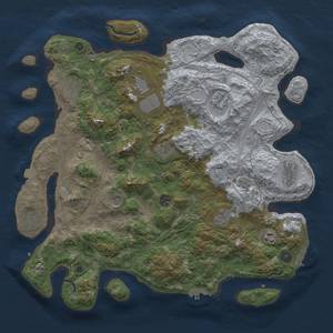 Thumbnail Rust Map: Procedural Map, Size: 4250, Seed: 786636813, 19 Monuments