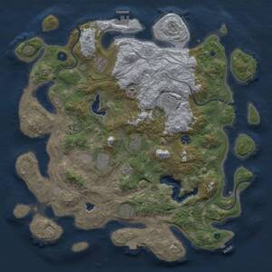 Thumbnail Rust Map: Procedural Map, Size: 4250, Seed: 1466844569, 15 Monuments