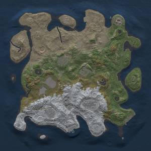 Thumbnail Rust Map: Procedural Map, Size: 3500, Seed: 730298001, 18 Monuments