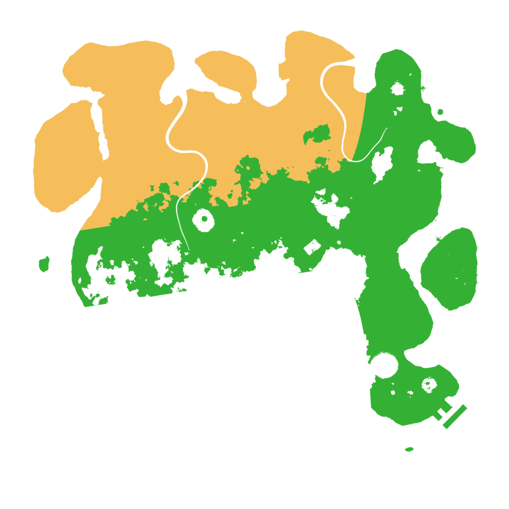 Biome Rust Map: Procedural Map, Size: 3500, Seed: 730298001