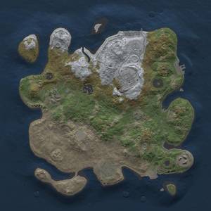 Thumbnail Rust Map: Procedural Map, Size: 3000, Seed: 1249307908, 13 Monuments