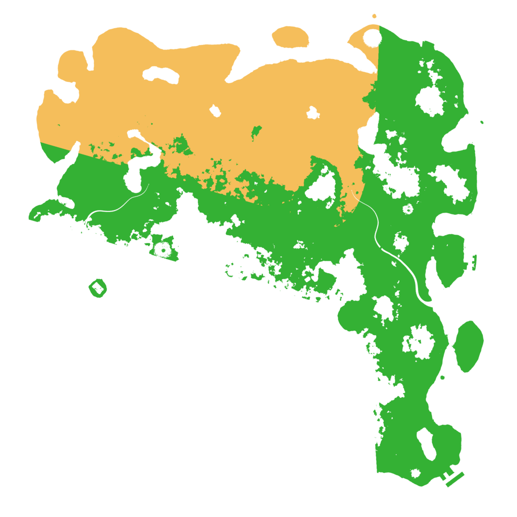 Biome Rust Map: Procedural Map, Size: 5000, Seed: 40124