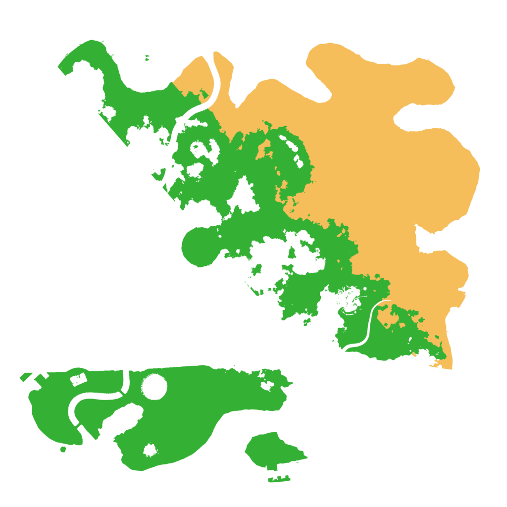 Biome Rust Map: Procedural Map, Size: 3500, Seed: 1386895550
