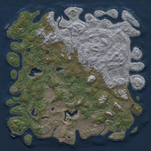 Thumbnail Rust Map: Procedural Map, Size: 5500, Seed: 4012024, 16 Monuments