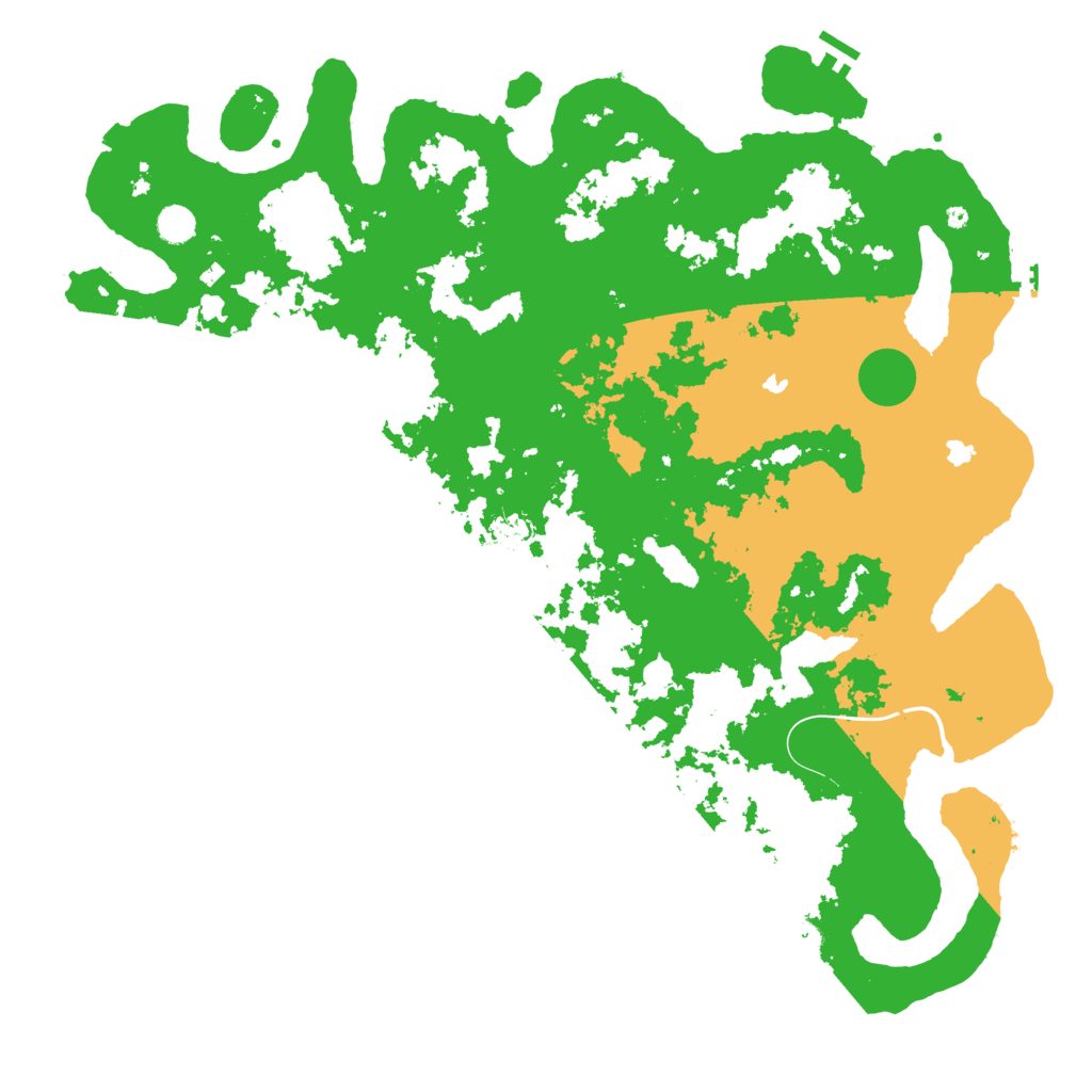 Biome Rust Map: Procedural Map, Size: 5000, Seed: 910519