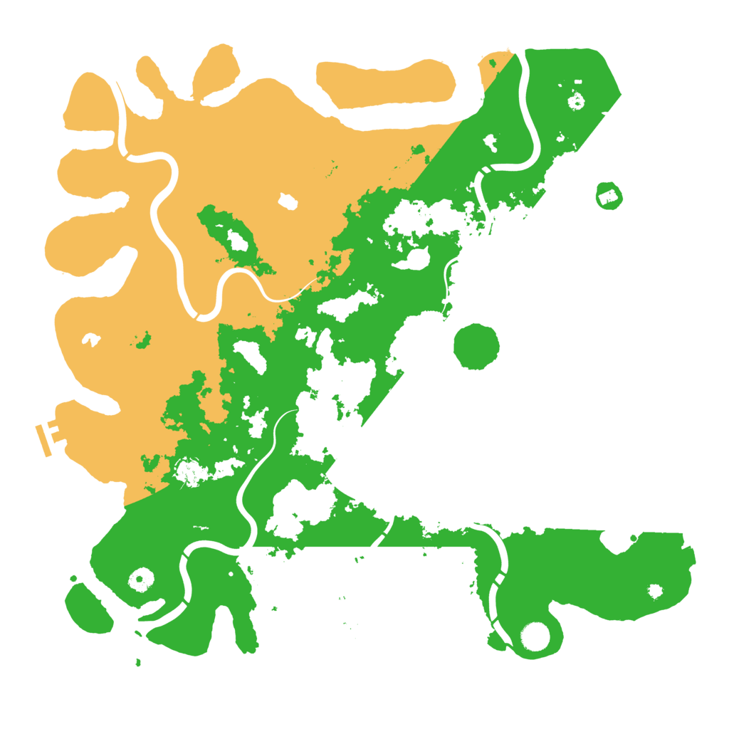 Biome Rust Map: Procedural Map, Size: 4500, Seed: 74308588