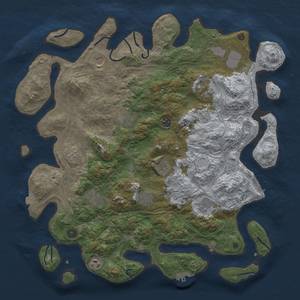 Thumbnail Rust Map: Procedural Map, Size: 4500, Seed: 191739014, 19 Monuments