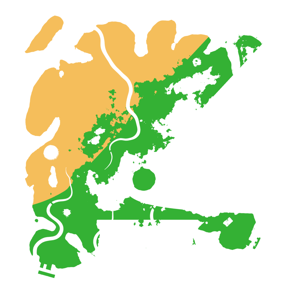 Biome Rust Map: Procedural Map, Size: 3500, Seed: 327659166