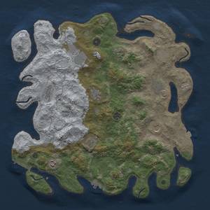 Thumbnail Rust Map: Procedural Map, Size: 4200, Seed: 20240104, 19 Monuments