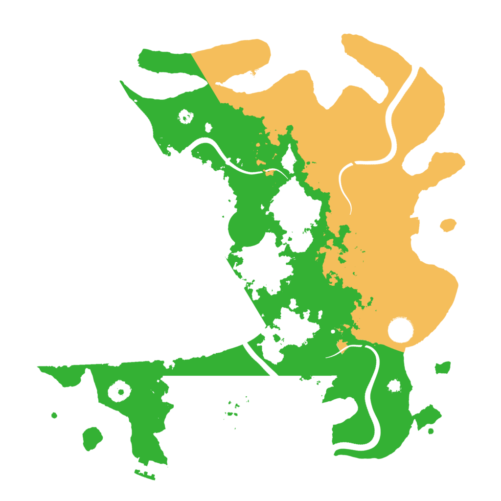 Biome Rust Map: Procedural Map, Size: 3500, Seed: 1052137547