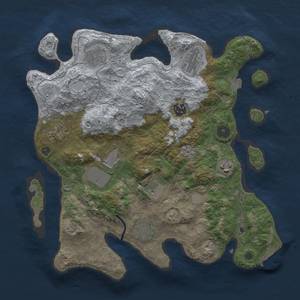 Thumbnail Rust Map: Procedural Map, Size: 3500, Seed: 798060065, 16 Monuments