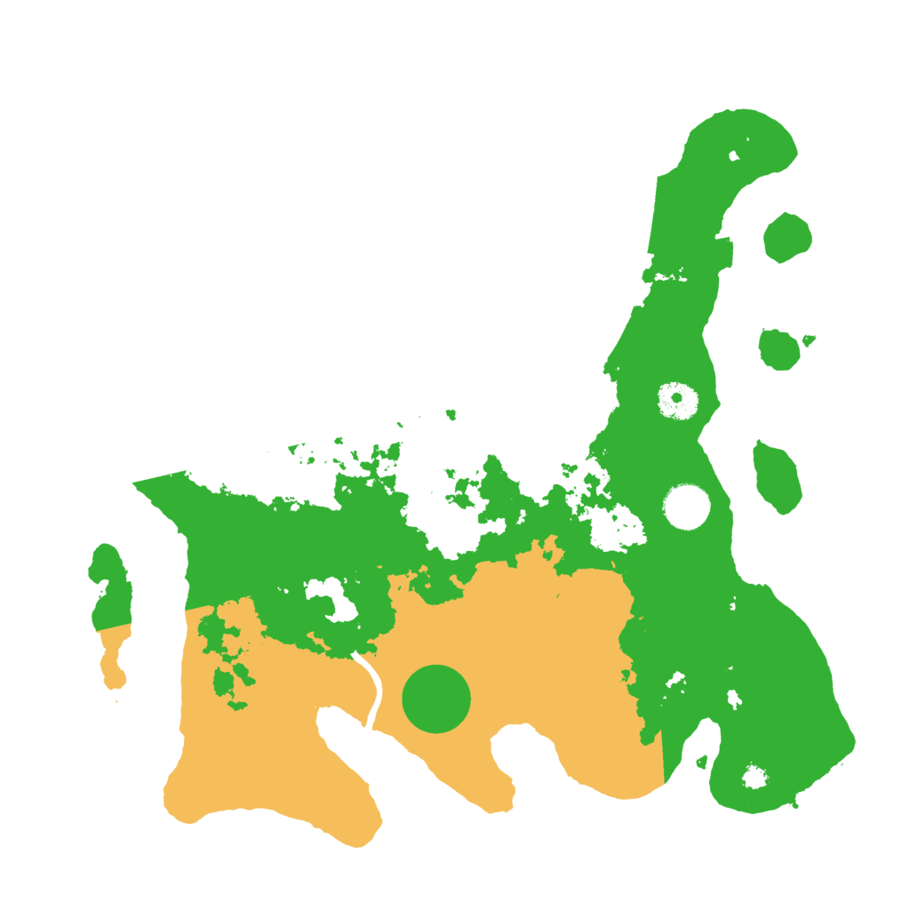 Biome Rust Map: Procedural Map, Size: 3500, Seed: 798060065