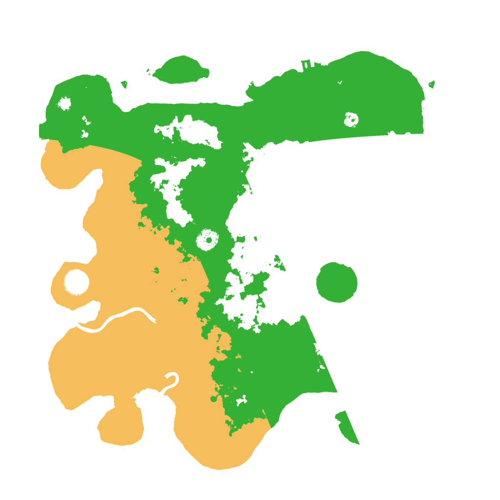 Biome Rust Map: Procedural Map, Size: 3500, Seed: 21246754