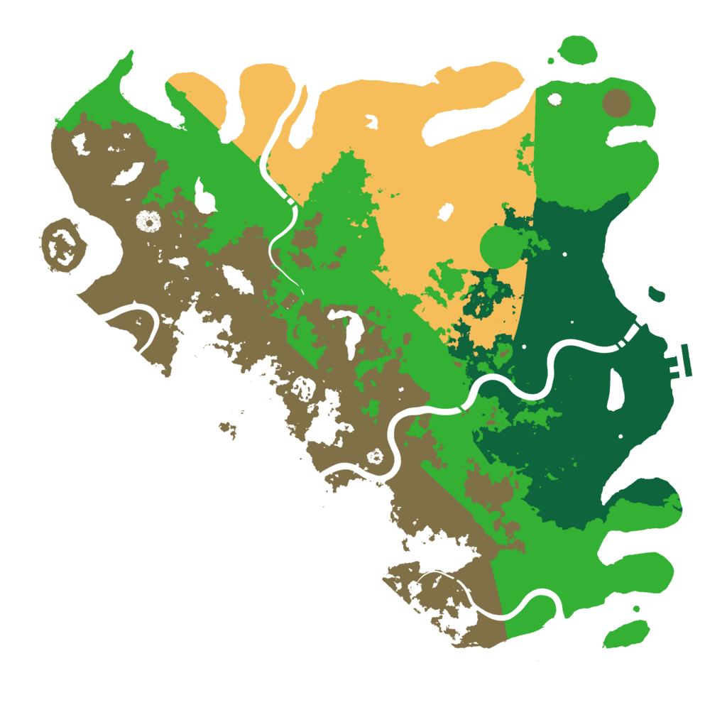 Biome Rust Map: Procedural Map, Size: 4500, Seed: 165