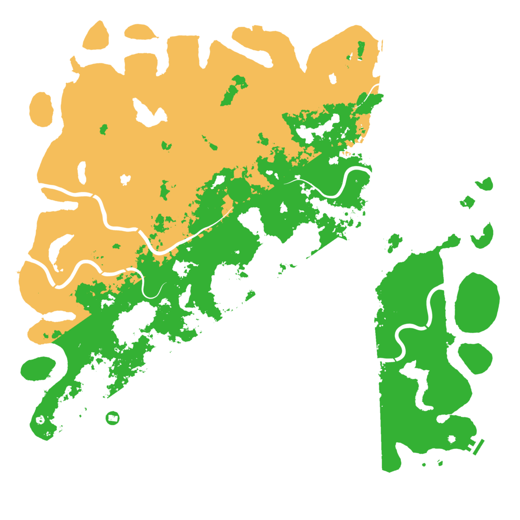 Biome Rust Map: Procedural Map, Size: 6000, Seed: 1060814517