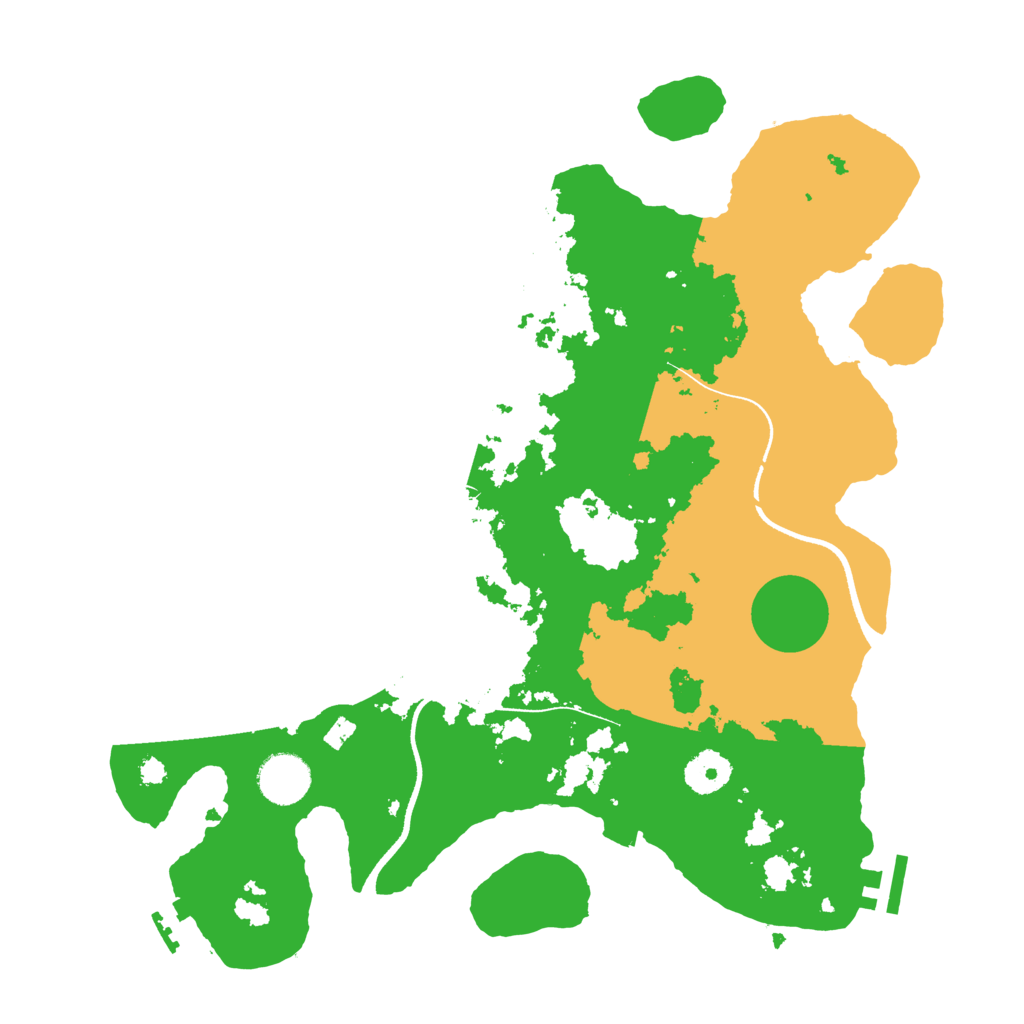 Biome Rust Map: Procedural Map, Size: 3500, Seed: 1364383184
