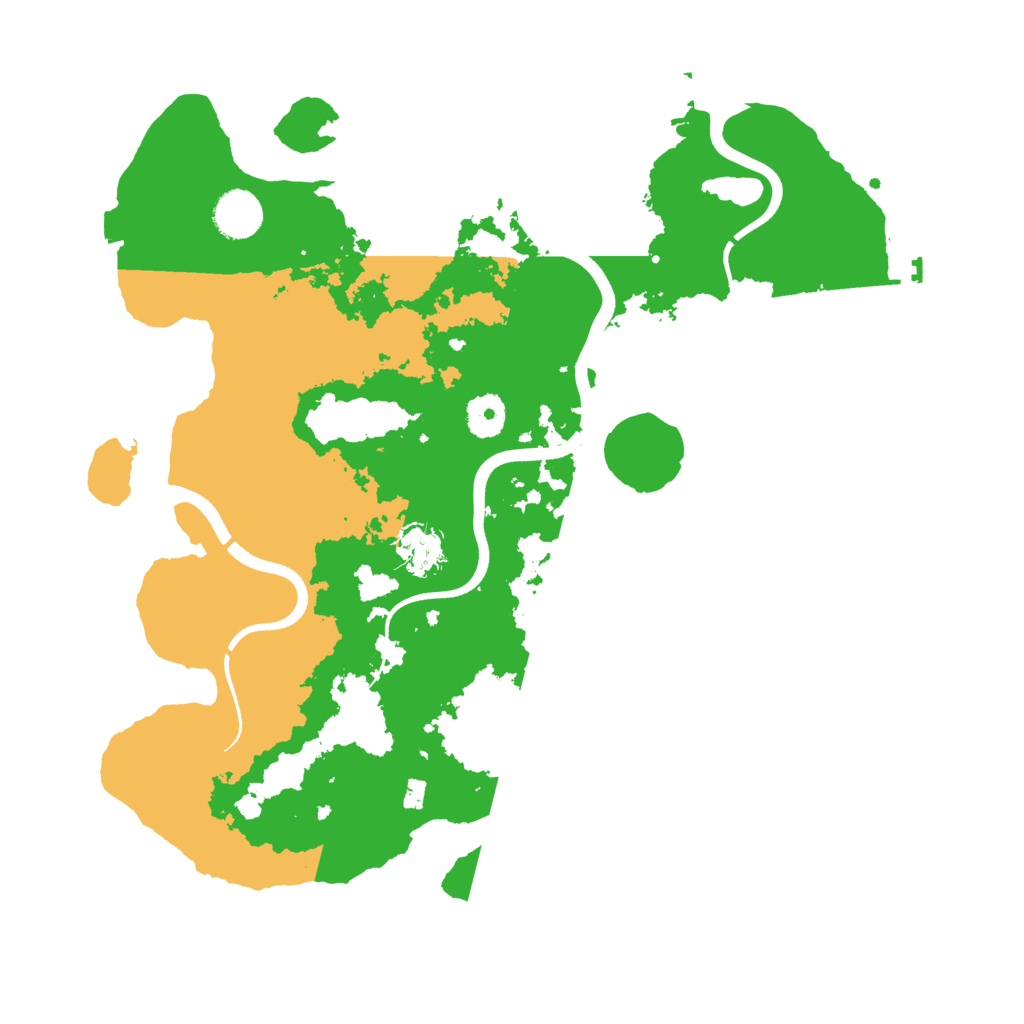 Biome Rust Map: Procedural Map, Size: 3700, Seed: 2461503