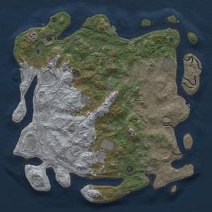 Thumbnail Rust Map: Procedural Map, Size: 4500, Seed: 751103982, 19 Monuments