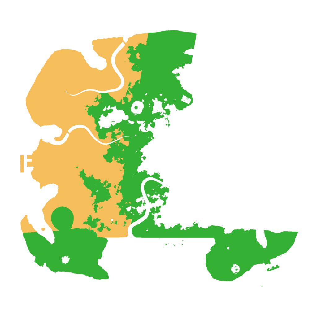 Biome Rust Map: Procedural Map, Size: 3700, Seed: 524795644