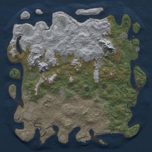 Thumbnail Rust Map: Procedural Map, Size: 5000, Seed: 632393837, 19 Monuments