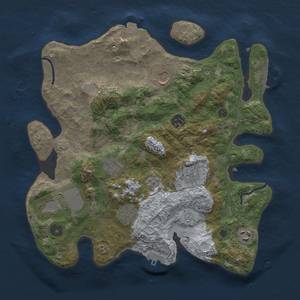 Thumbnail Rust Map: Procedural Map, Size: 3500, Seed: 825699464, 16 Monuments