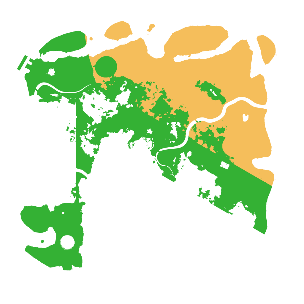 Biome Rust Map: Procedural Map, Size: 3800, Seed: 877278297