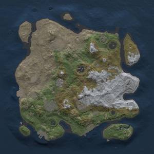 Thumbnail Rust Map: Procedural Map, Size: 3000, Seed: 1556239768, 13 Monuments